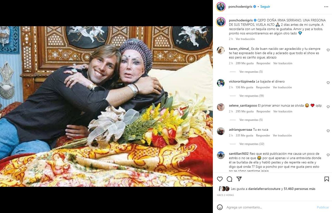 Irma Serrano murió sola, "se inventó unos familiares y la encerraron", Poncho De Nigris