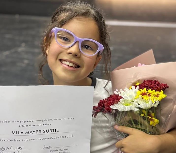 La pequeña Mila / Foto: Instagram