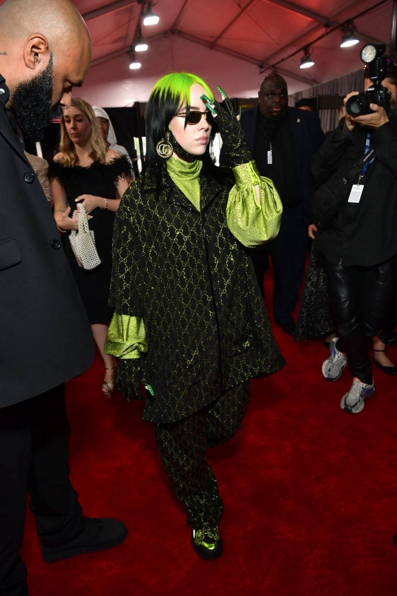 Billie Eilish impacta en Gucci para la ceremonia de los Grammy 2020