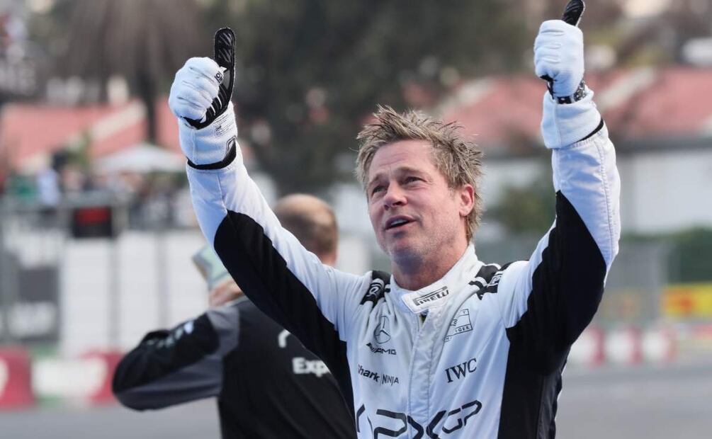 Brad Pitt durante el Gran Premio de México 2024 / Foto: EFE