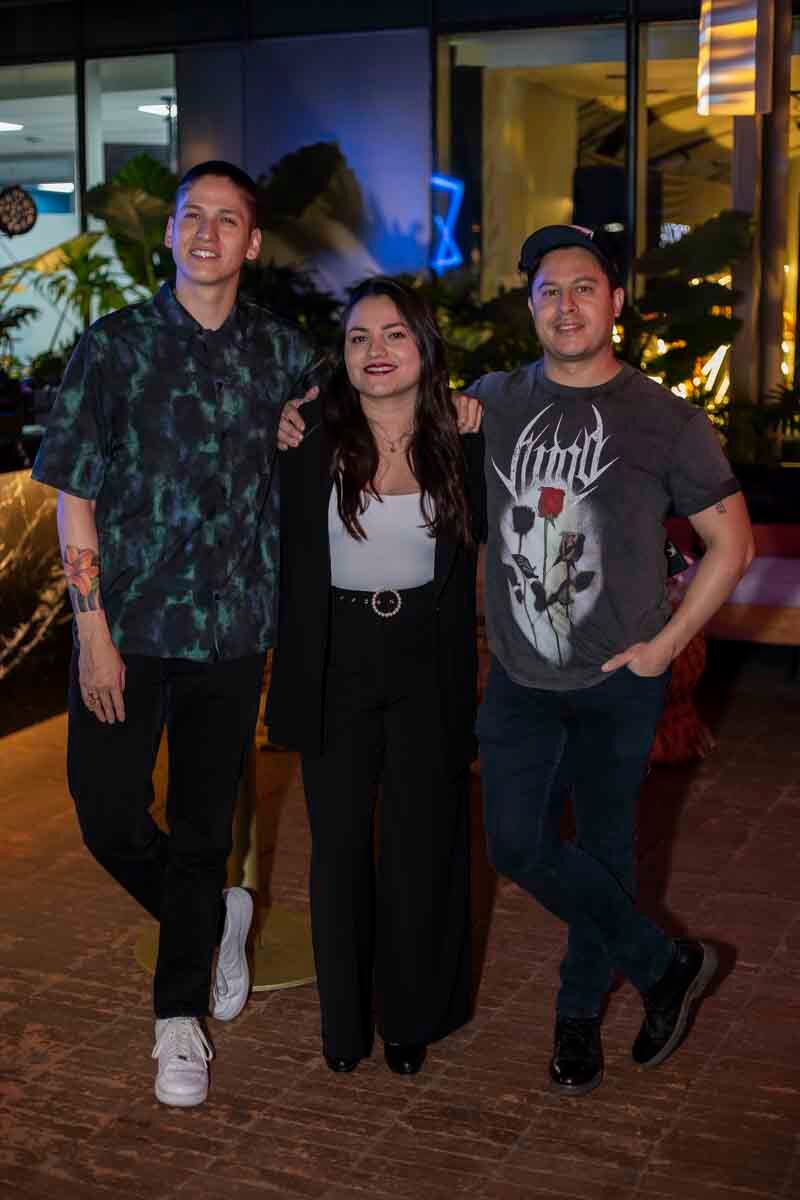 Julián Morales, Andrea Echavarría y Carlos Fájer. (Foto: Esteban Torreblanca)