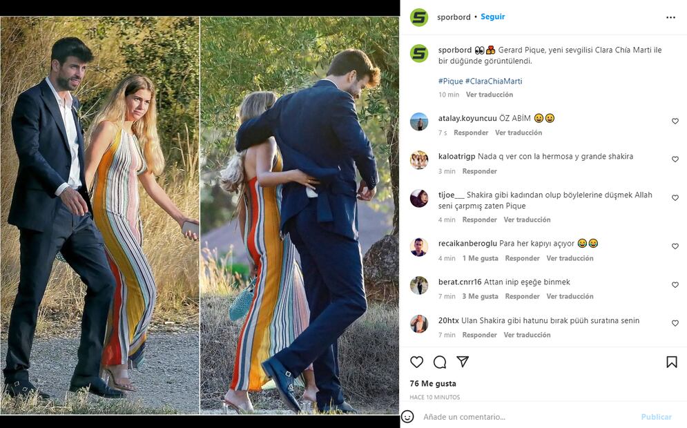 ¡Totalmente oficial! Gerard Piqué y Clara Chía Martí presumen su amor en una boda