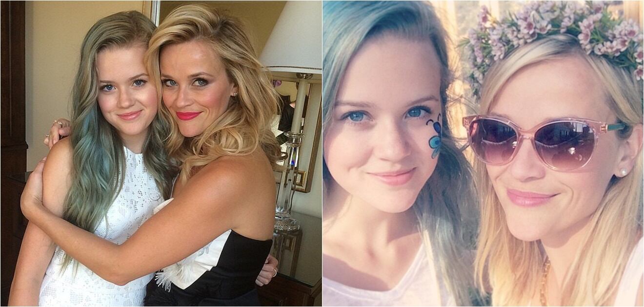 <p>Ava es la copia de su guapa mamá Reese Witherspoon. <strong>(Fotos: Archivo e Instagram)</strong></p>
