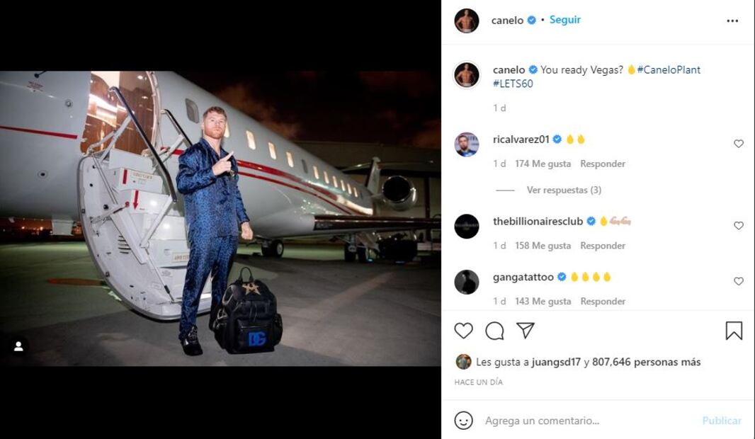 Las lujosas pijamas de “Canelo” Álvarez para viajar en avión 