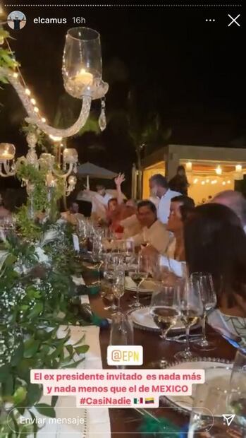 Enrique Peña Nieto reaparece en una boda con Tania Ruiz