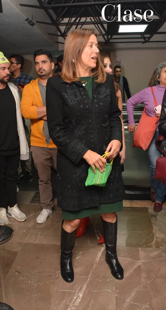 Margarita Zavala en el estreno del musical “Hoy no me puedo levantar” que protagoniza Belinda