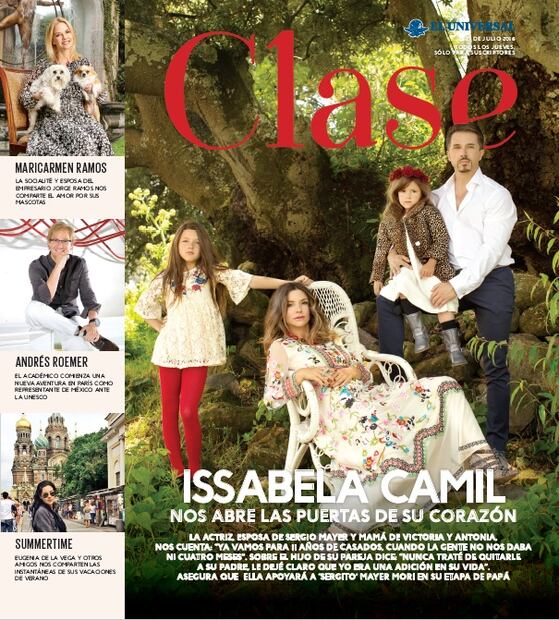 EXCLUSIVA: Issabela Camil y Sergio Mayer posan con sus hijas Antonia y Victoria desde su rancho 