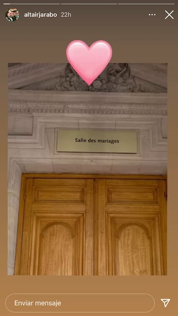 Altair Jarabo y Frèdèric García se casaron por lo civil en Francia