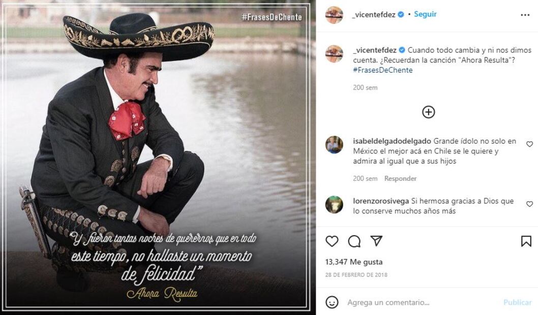 Vicente Fernández tenía millonaria suma en sus trajes de charro