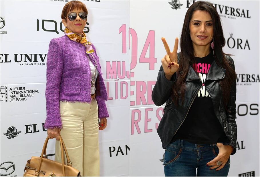 Claudia Sheinbaum y Ximena Sariñana en el desayuno de las 104 Mujeres Líderes de México
