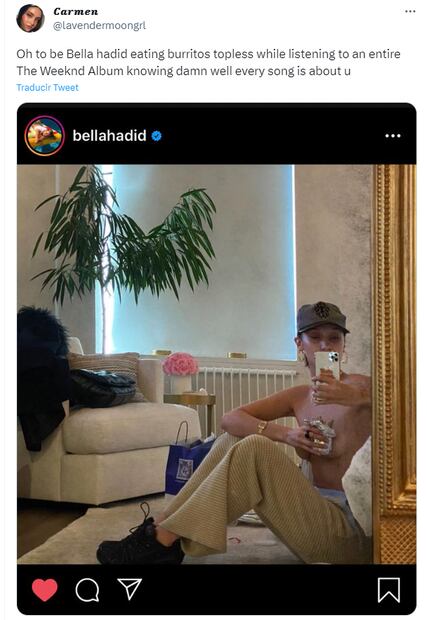La modelo estadounidense de origen palestino y neerlandes, Bella Hadid, nació el 9 de octubre de 1996 / Twitter