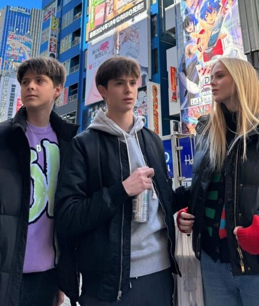 Andrés, Carlos y Loreto Peralta / Foto: Instagram