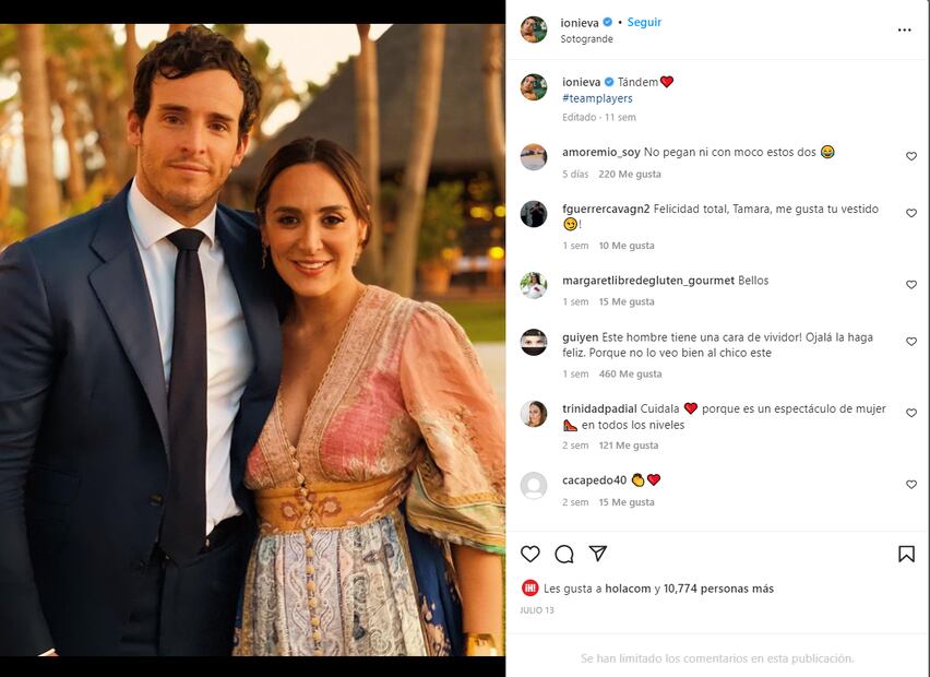 Tamara Falcó e Íñigo Onieva se casaron ante la bendición de tres sacerdotes / Instagram