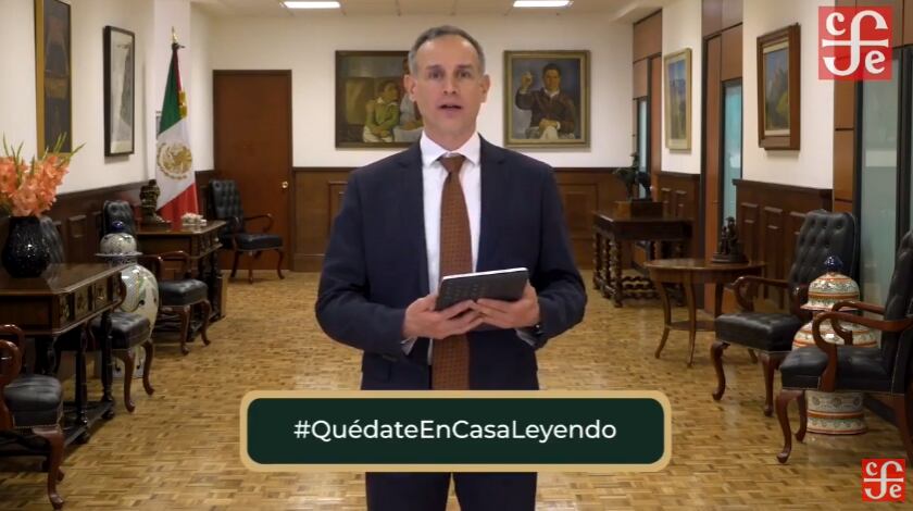 Debuta Hugo López-Gatell leyendo poesía