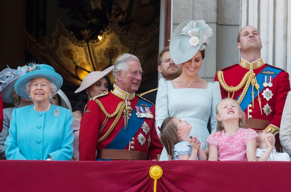 Meghan Markle en el desfile de cumpleaños de la Reina Isabel II