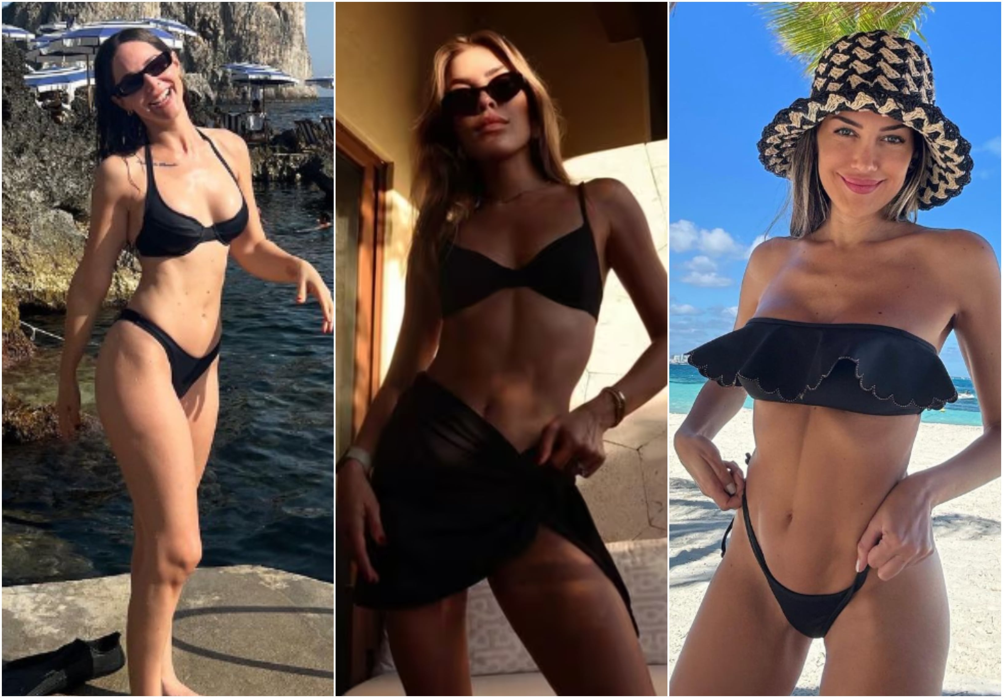 5 famosas que demuestran que el bikini negro es una tendencia que nunca pasará de moda