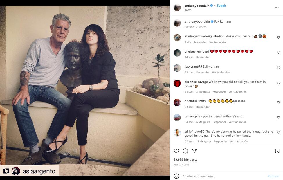 Libro revela los duros días del chef Anthony Bourdain antes de quitarse la vida