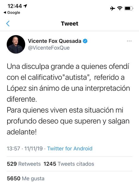 Rafa Sarmiento se lanza contra Vicente Fox: “Su ignorancia es de su estatura”