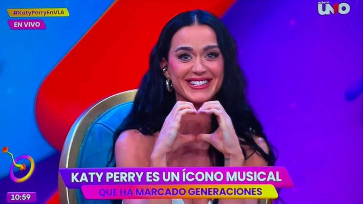 Katy Perry en el programa Venga La Alegría / Foto: Captura