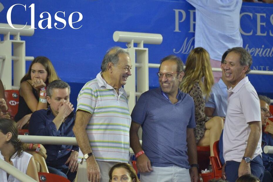 Así disfrutan Carlos Slim y sus hijos del Abierto Mexicano de Tenis en Acapulco