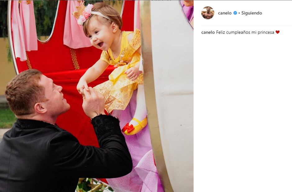 VIDEO: Saúl “Canelo” Álvarez se convierte en el príncipe azul de su hija