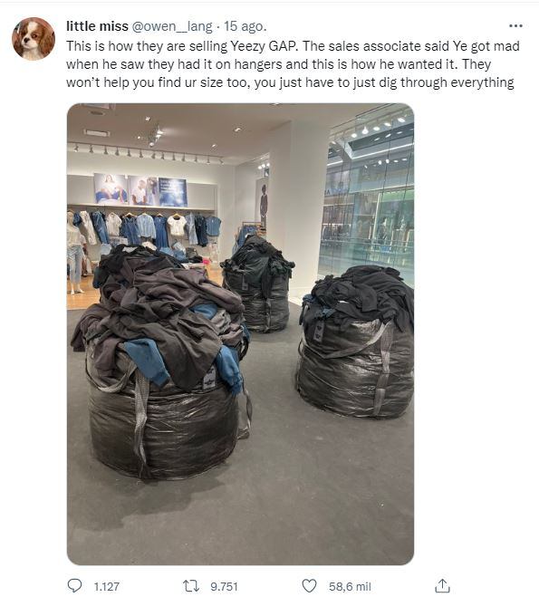 Kanye West es fuertemente criticado por vender su ropa Yeezy Gap en bolsas de basura