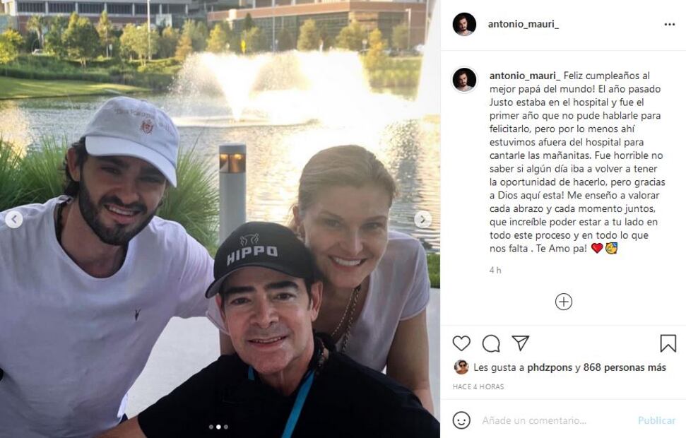 ¿Cómo celebró el hijo de Toño Mauri al actor por su cumpleaños?