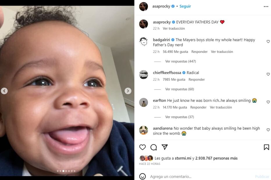 RZA, el bebé de Rihanna y Asap Rocky / Instagram