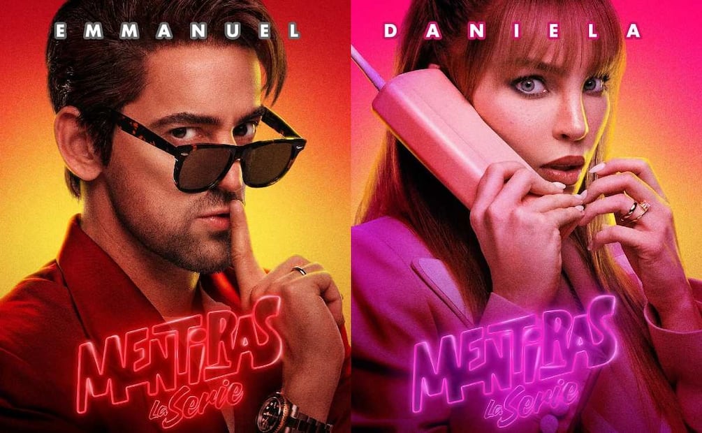 Belinda y Luis Gerardo Méndez en 'Mentiras: La serie' / Fotos: Instagram @belindapop