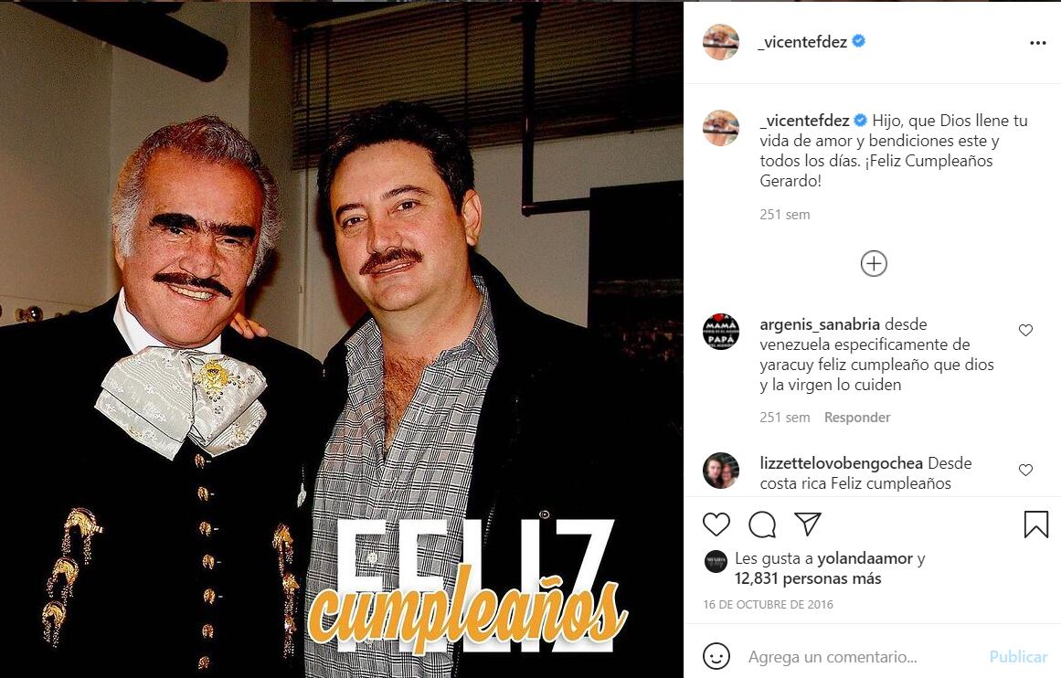 Vicente Fernández: Este es su extenso árbol genealógico