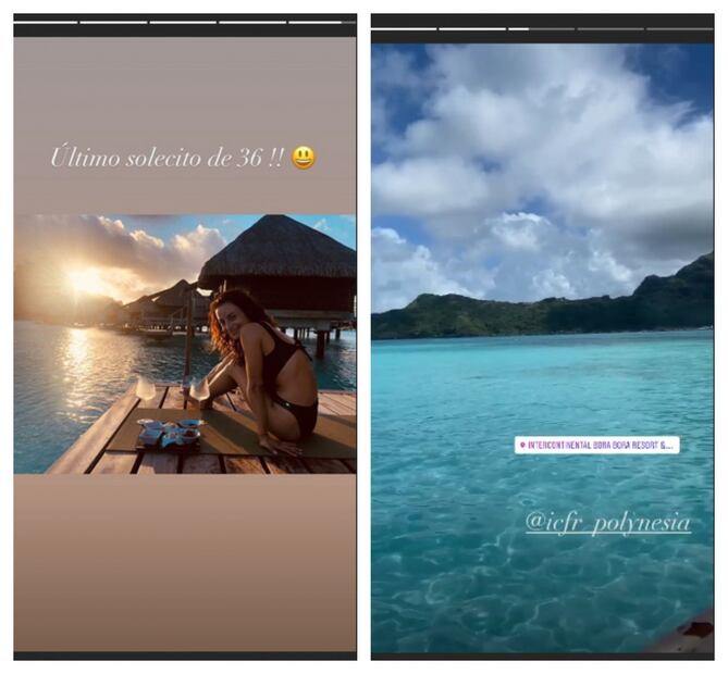 Marimar Vega celebra 37 años en Bora Bora y luce cuerpazo