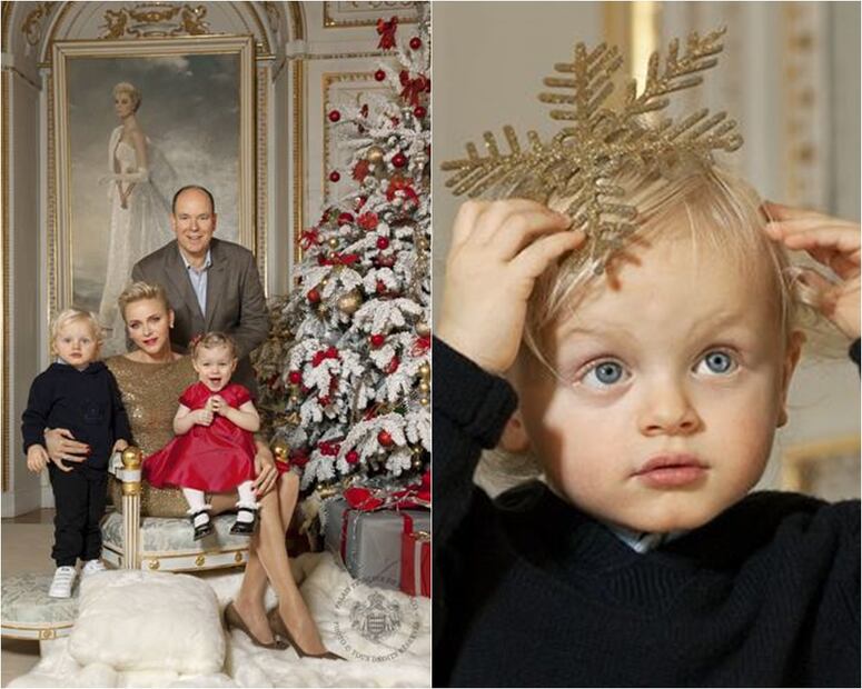Las postales navideñas de los príncipes de Mónaco