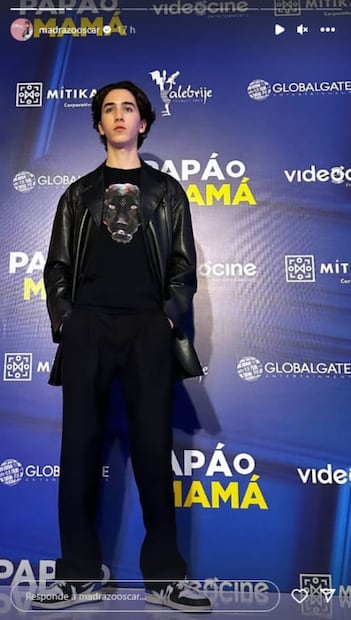 Axel Madrazo en el estreno de la película "Papá o Mamá" / Instagram: @madrazooscar