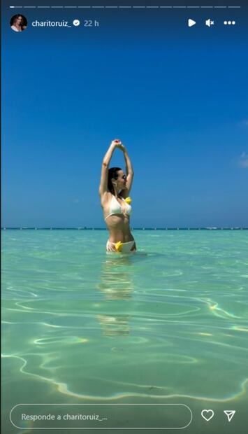 Charito Ruíz disfruta de un viaje a Cancún / Instagram: @charitoruiz_