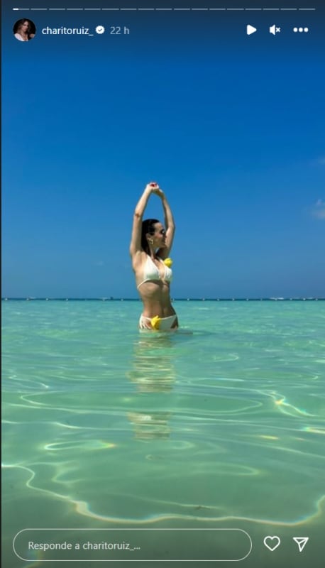 Charito Ruíz disfruta de un viaje a Cancún / Instagram: @charitoruiz_