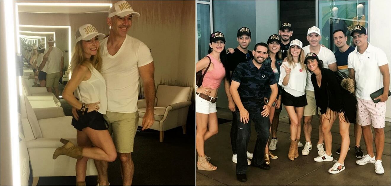 <p>Érika Zaba y Francisco Olivares se fueron con sus amigos a Las Vegas a festejar su próxima boda.<strong> (Fotos: Instagram)</strong></p>
