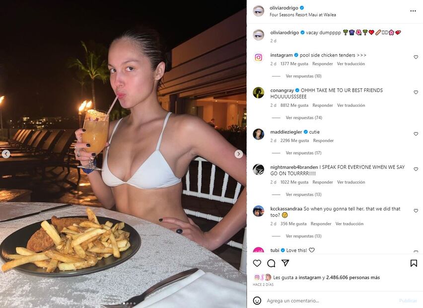 Olivia Isabel Rodrigo es una cantante y actriz estadounidense / Instagram