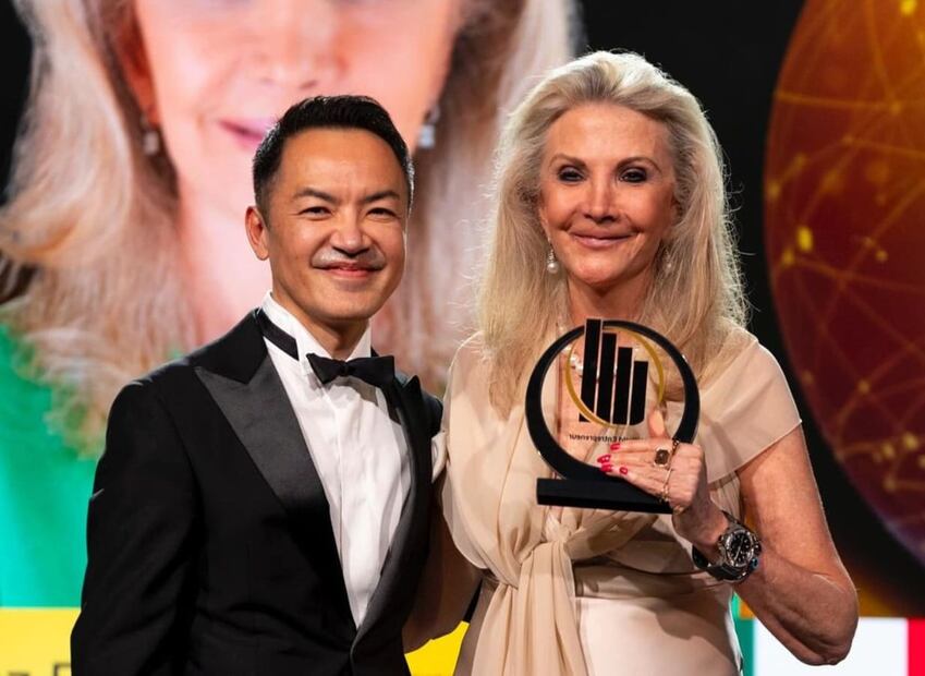Gina Diez Barroso en el premio EY World Entrepreneur Of The Year / Instagram