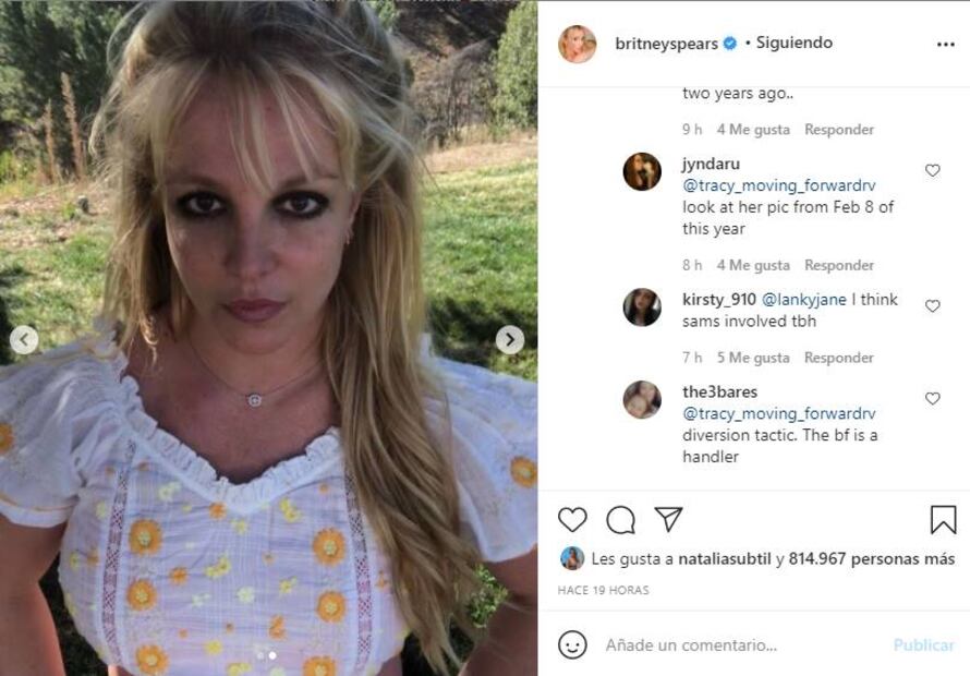 Britney Spears regresa a Instagram: "no se preocupen amigos"