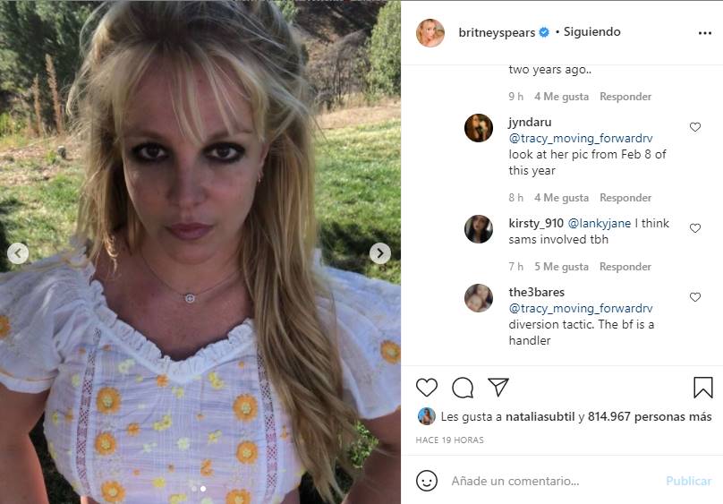 Britney Spears regresa a Instagram: "no se preocupen amigos"