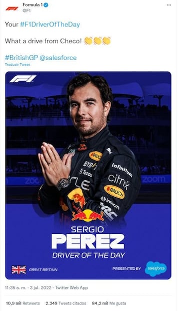 Tom Cruise celebra con el papá de “Checo” Pérez