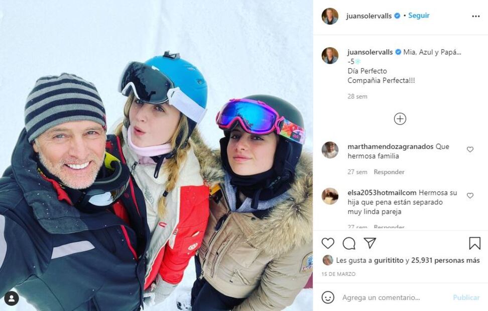 Juan Soler revela que tiene una relación con la que fue su primera novia