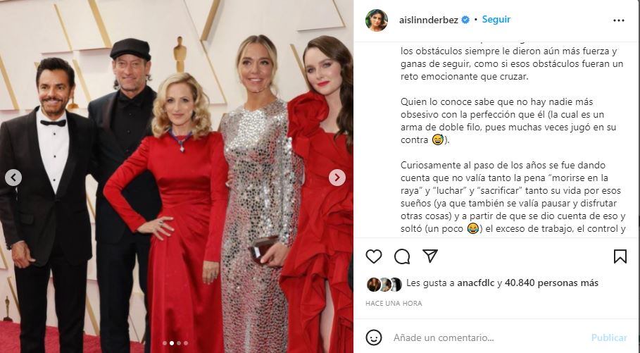 Eugenio Derbez: El emotivo mensaje que Aislinn Derbez le dedicó