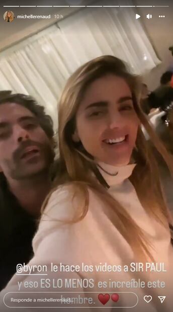 "Mi amor", las palabras de Michelle Renaud a Osvaldo Benavides