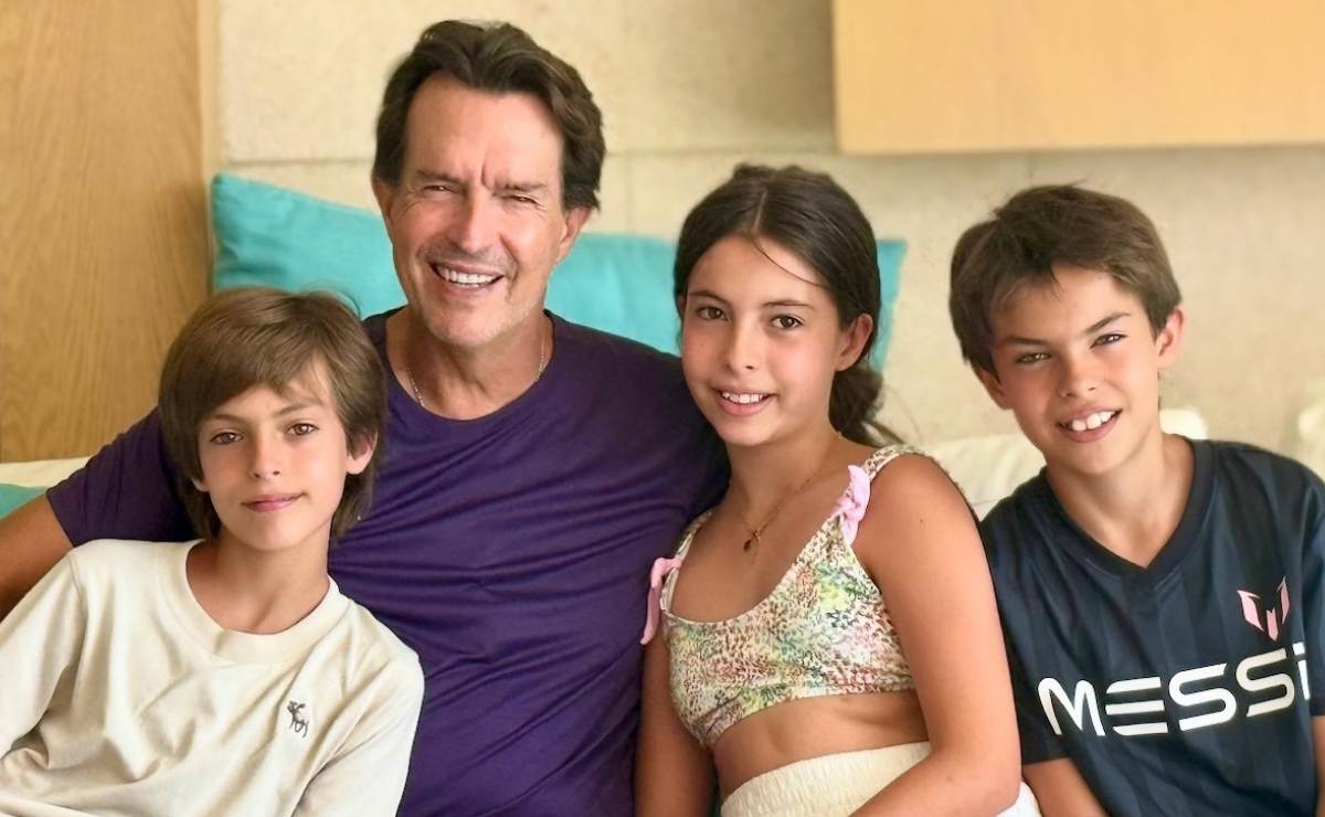 Fernando Landeros junto a sus hijos (Foto: Instagram)