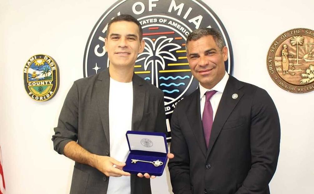 Rafa Márquez y el alcalde de la Ciudad de Miami Francis Suarez / Foto: Instagram - @jaydymichel