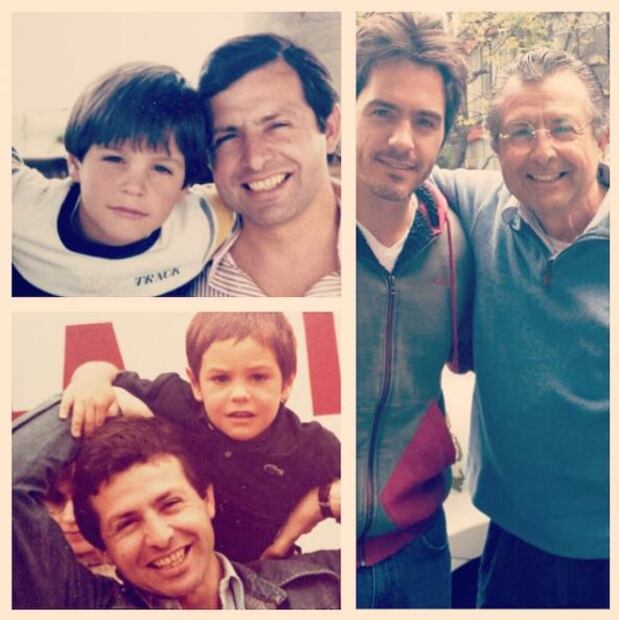 Mauricio Ochmann y su papá adoptivo / Foto: Achivo