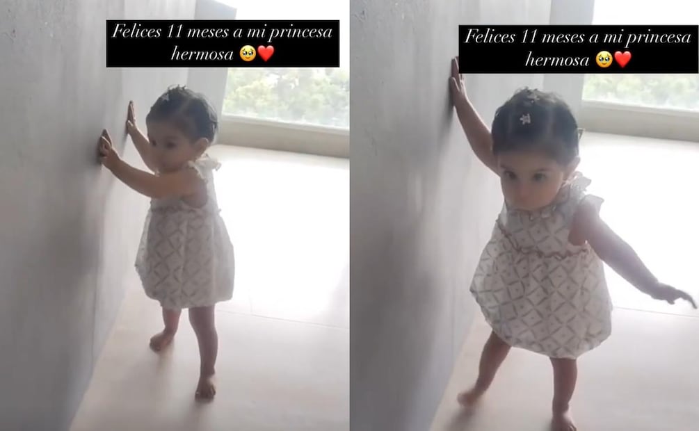 Los primeros pasos de Tessa / Foto: Captira Instagram