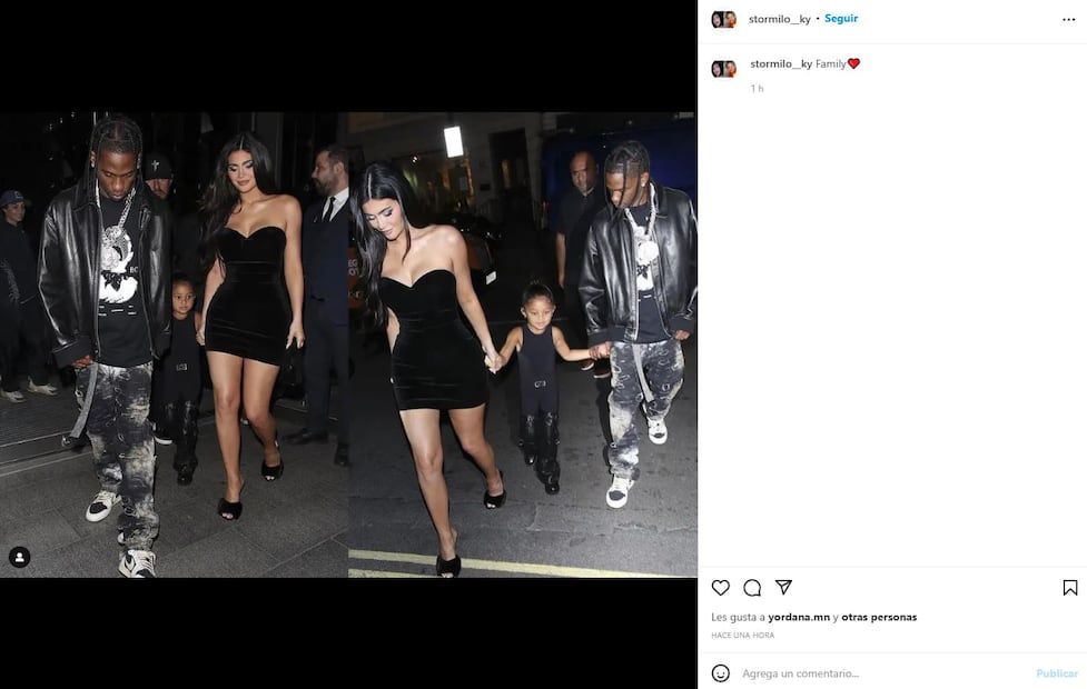 Kylie Jenner y Stormi Webster, su estiloso match en total black