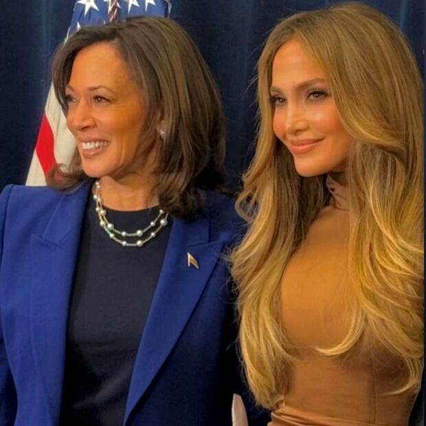 Kamala Harris junto a Jennifer López / Foto: Instagram